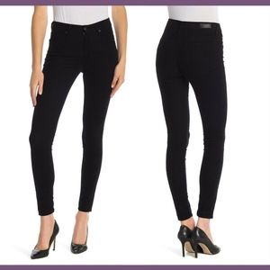 DEFECT $188 AG The Farrah High Waist‎ Skinny Corduroy Pants in Black [SZ 24 ]
